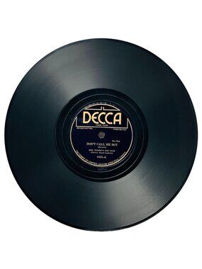 Bob Crosbys Bob Cats Dont Call Me Boy 10in Shellac 78 RPM Decca Records 3431